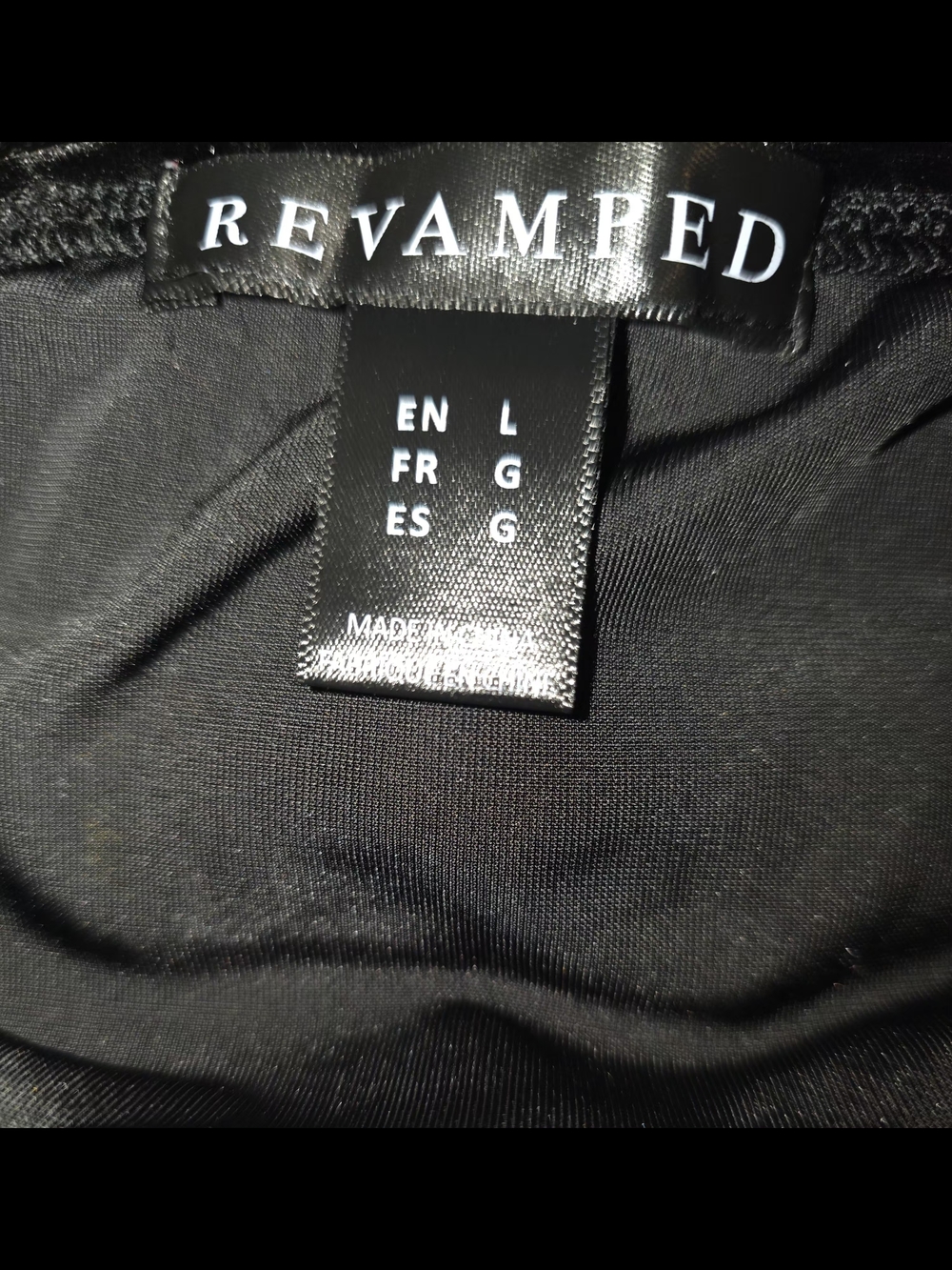 Revamped Black Velvet Midi Slip Dress with Thin‎ Straps - Picture 9 of 12